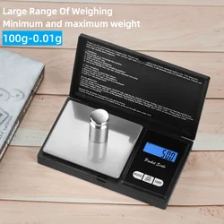 Digital Scale Jewelry Mini Stainless Steel 100g/0.01g Electronic Scale Digital Pocket Scale Gold Gram Balance Weight Scale