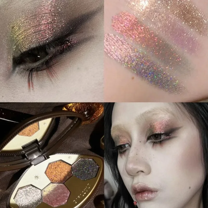 ガールカルト メイクアップ アイシャドウパレット 4色 カメレオン シマー グリッター マット アイシャドウ 高発色 アイパレット ナチュラルカラー