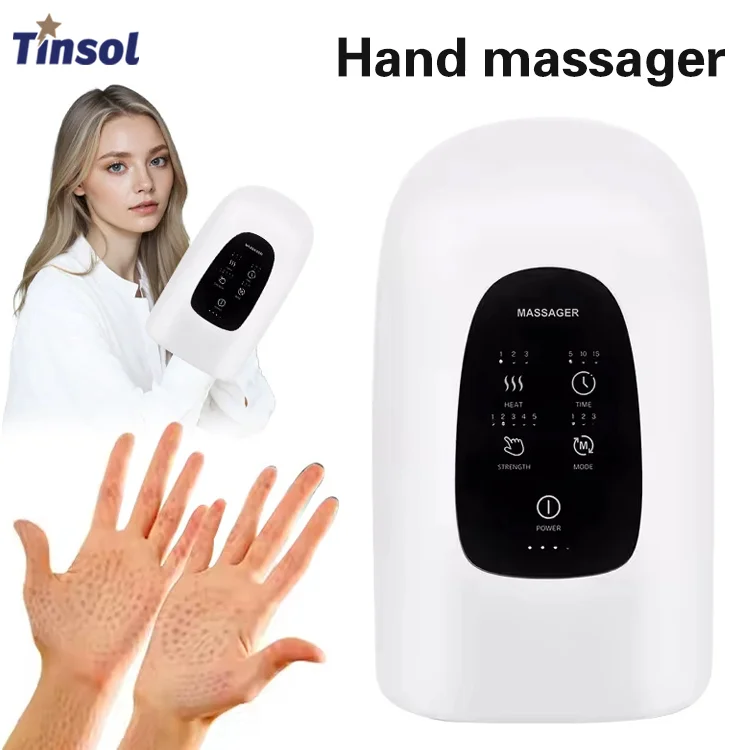 

Электрический массажер для рук с 3 наборами температуры и 3 режимами массажа для снятия усталости запястья, предплечья и пальцев.
