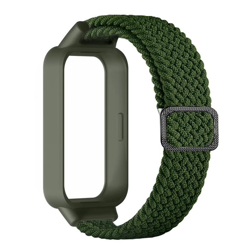 Ersatzarmband für Xiaomi Smart Band 9 Active, Nylon-Geflechtarmband, Uhrenarmband, Gürtel für Redmi Smart Band 3, Armband, Correa – Detail 12