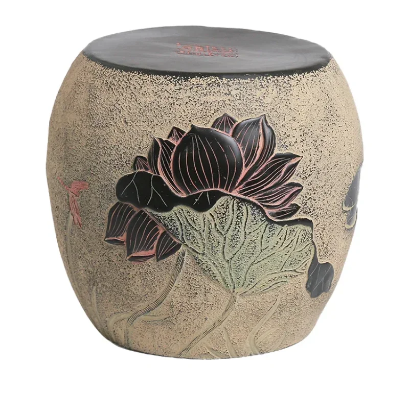 

1Art antique stools, garden courtyards, coffee tables, personalized entrance halls, shoe changing stools, lotus seating stools