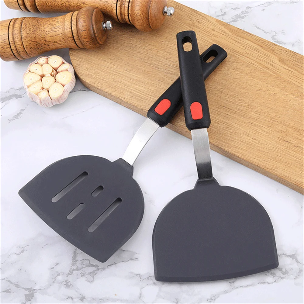 Spring Steel Kitchenware Silicone Spatula Non-stick Modern Minimalist Round Handle Silicone Kitchen Tools Kitchenware Spatula