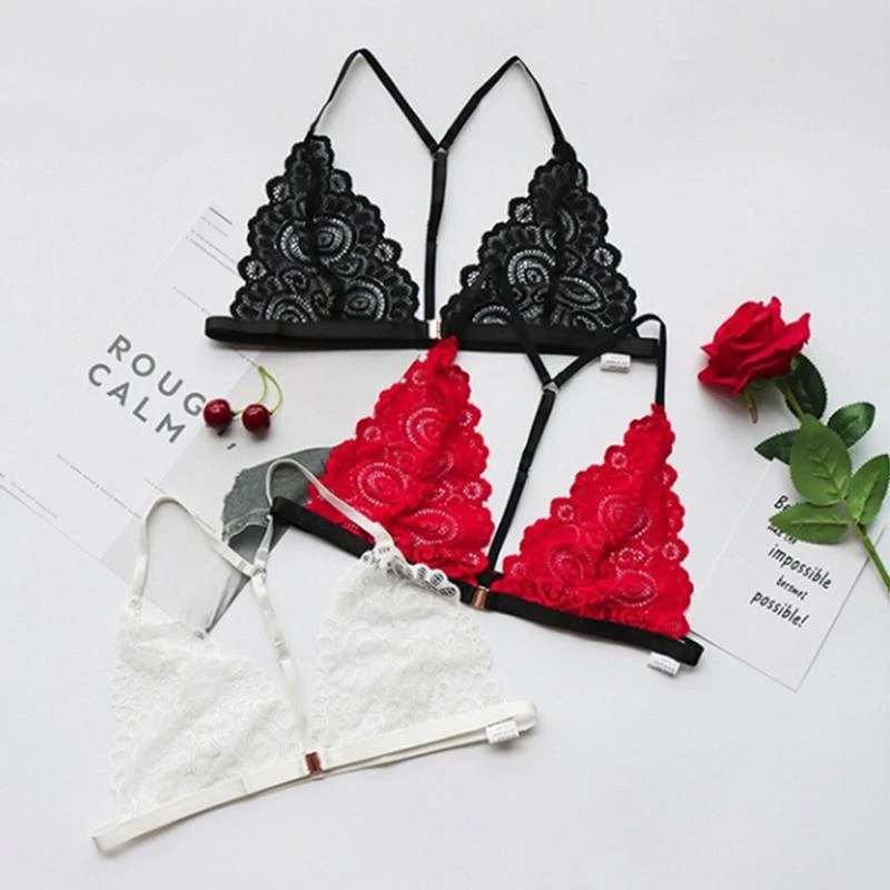 Women Sexy Lace Bras Front Closure Lingerie Comfort Bra Push Up Thin Comfort Plus Size Backless Underwear Bras Style Bralette