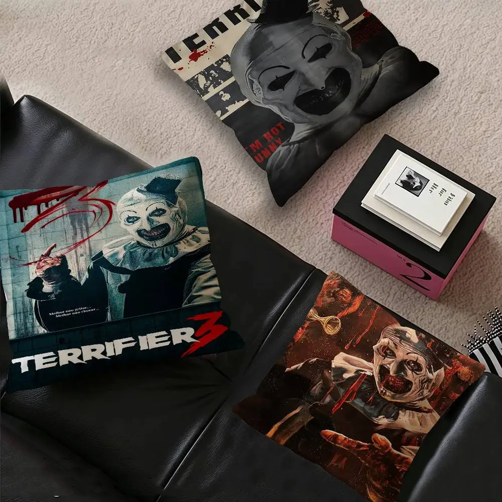 Horror Movie Terrifiers Pillow Cover for Bedroom Room and Living Room Sofa Decorative Cushion Cover