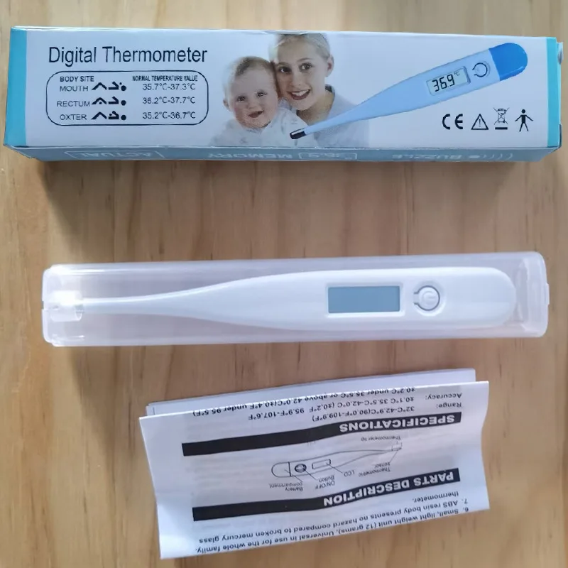 Electronic Digital Thermometer for Home Adult Children Underarm Oral Body Head Thermometer Fever First Aid Kit Supplies Tool