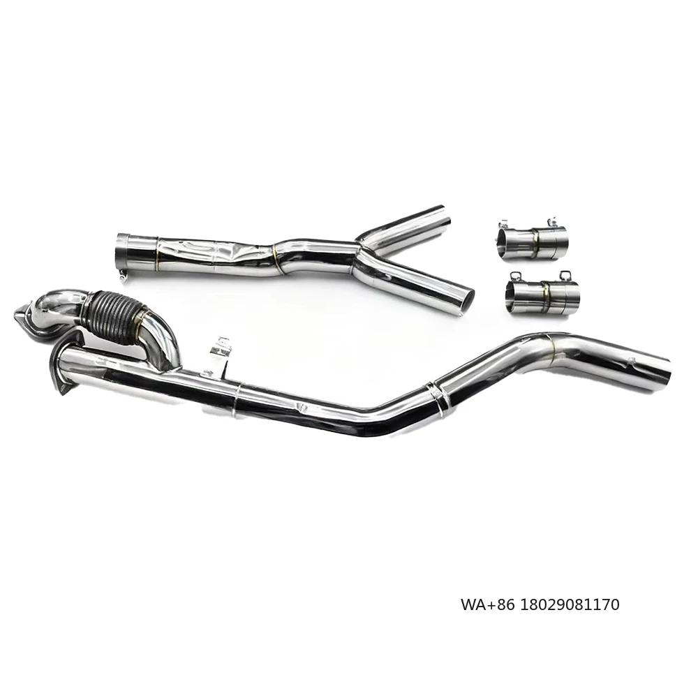 

Выхлопная труба 70 мм CSZ, равномерная длина, нержавеющая сталь, зеркальная полированная выхлопная труба для S58 M3 M4 G80 G82 3,0 T