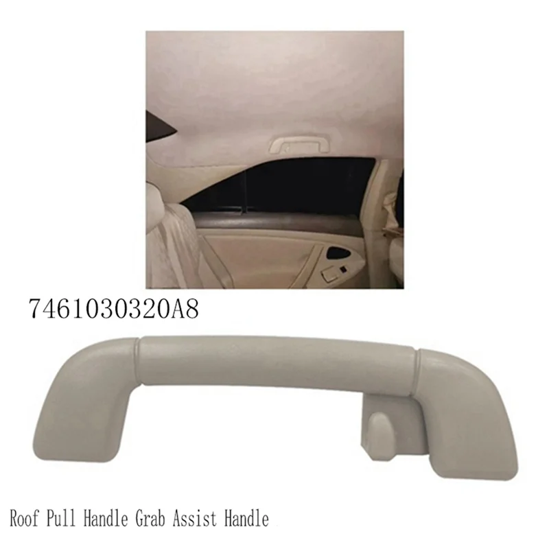 

4Pcs/Lot Roof Handle Interior Pull Assist Handle For Lexus Toyota Land Cruiser Camry Grab Handle 7461030320A8 Beige
