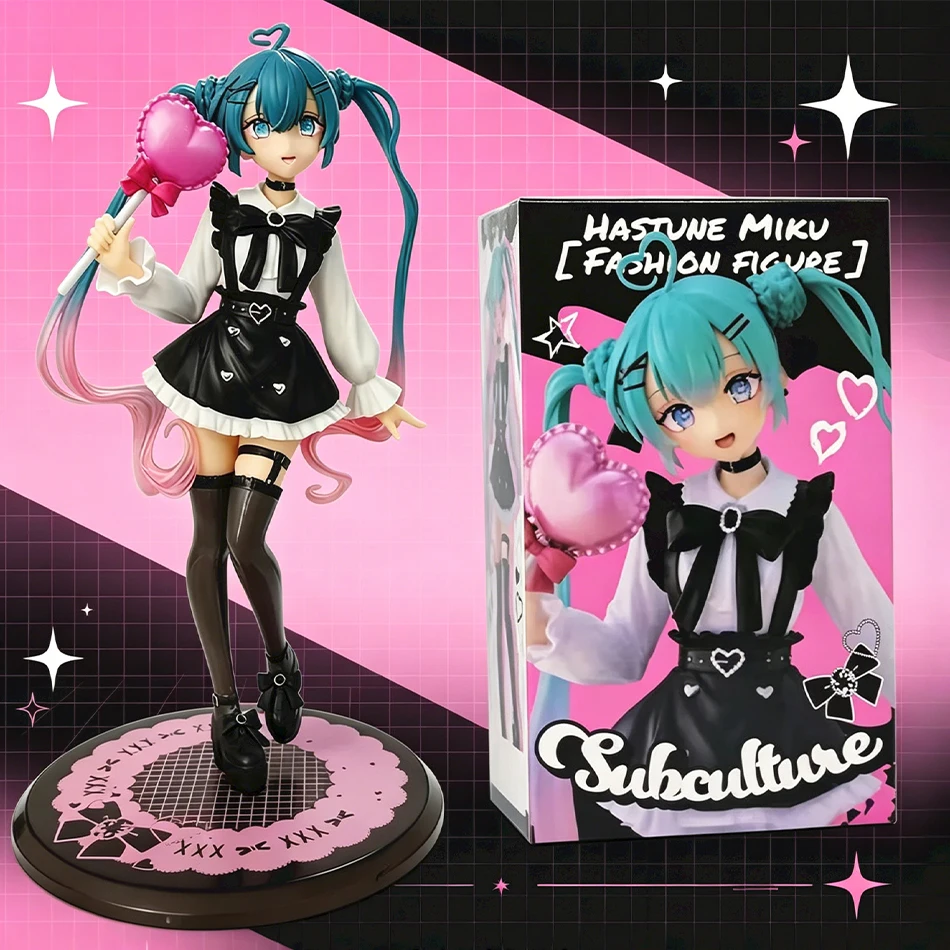 Mode-Subkultur Miku Actionfigur Heiße Kawaii Mädchen Hatsune Miku Anime-Figur Weihnachtsgeschenk PVC Sammlermodell Puppe Spielzeug
