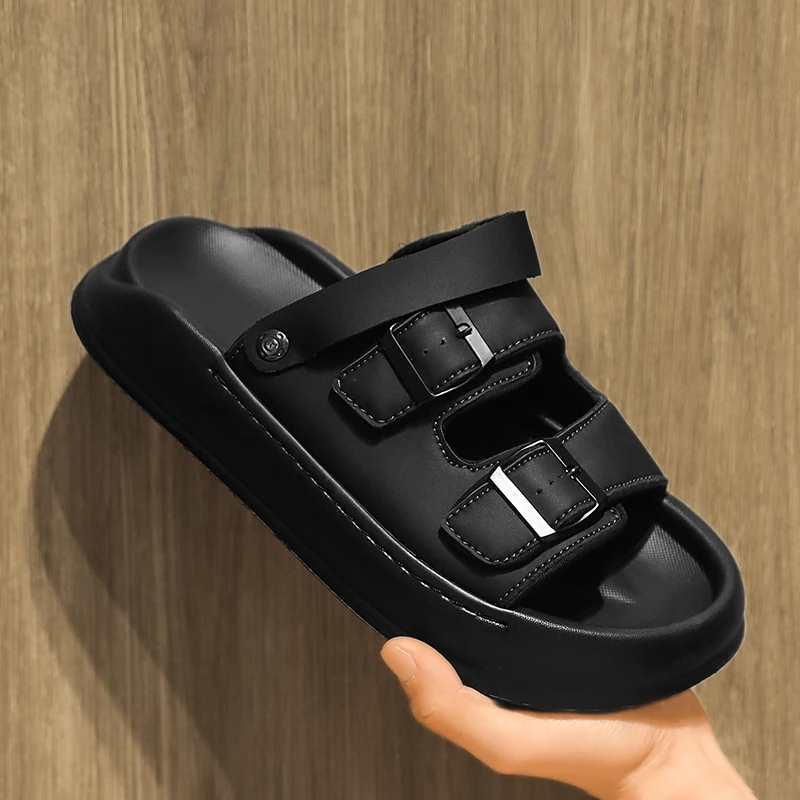 

Men's High-quality Sports Casual Slippers Summer Breathable Soft-sole Non-slip Outdoor Beach Shoes Fashion Youth Walking Sandals