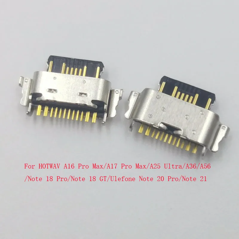 10-50Pcs Type C Dock Charging Charger Connector USB Plug For HOTWAV A16 Pro A17 Max A25 Ultra A36 A56 Ulefone Note 18 GT 20 21