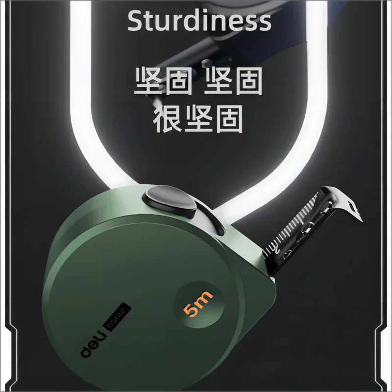 ديلي 5 متر الصلب الشريط التدابير الذاتي قفل لينة المطاط المضادة للانزلاق النجارة المنزلية المحمولة أداة قياس 19 مللي متر أدوات قياس