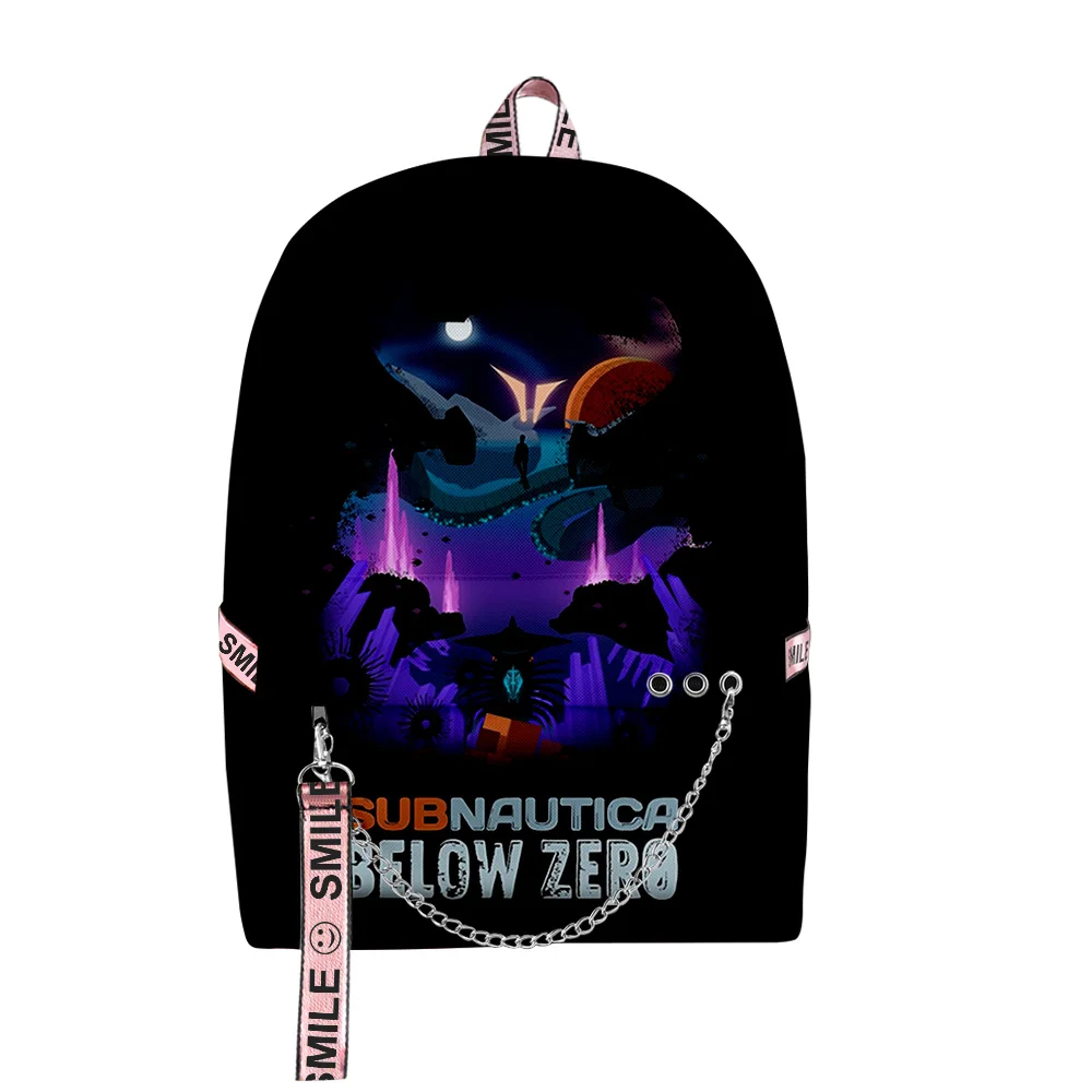 Harajuku Novelty Subnautica Below Zero School Bags Unisex 3D Print Oxford Waterproof Notebook multifunction Travel Backpacks