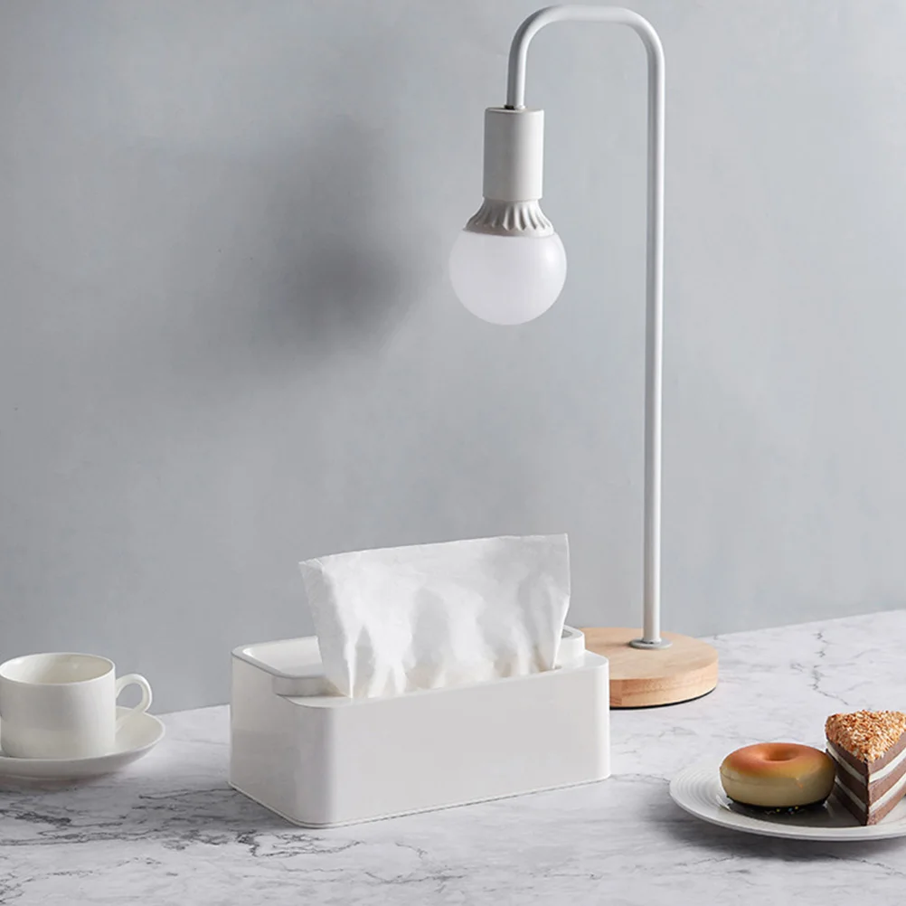 

Eco-Friendly Tissue Box Portable Paper Towel Storage Box Lightweight Napkin Container Home Office Organizer