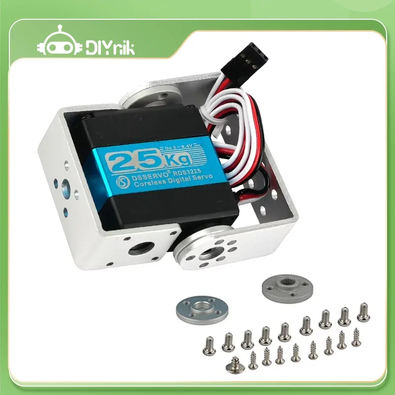 Servomoteur numérique sans noyau pour Ardu37RC, couple à grande vitesse, arbre de touristes, engrenage en métal, moteur étanche, robot de voiture, 25kg.cm, Dsservo RDS3225