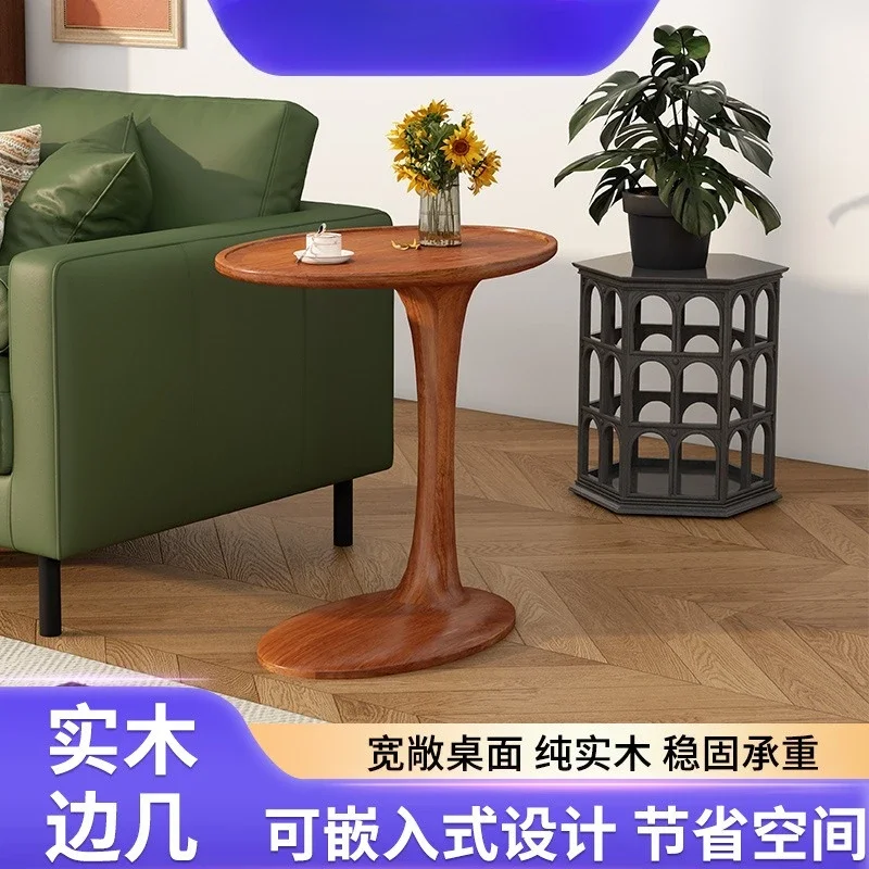 Horizontal side table, simple, coffee and milk tea shop, dining , balcony, oval table, horizontal
