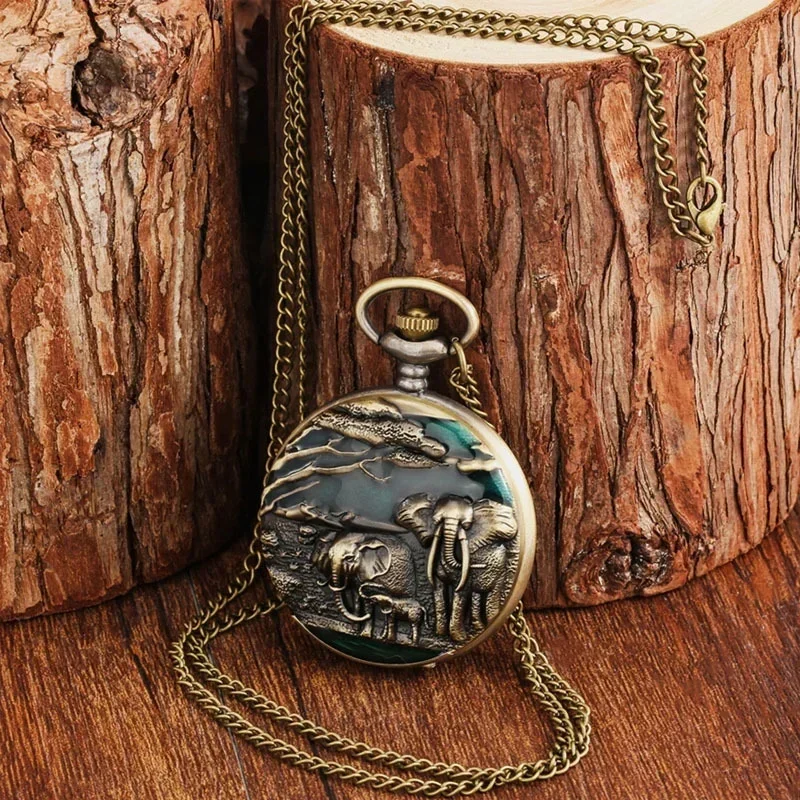 AAABronze colored pocket watch animal series blind box - view 4