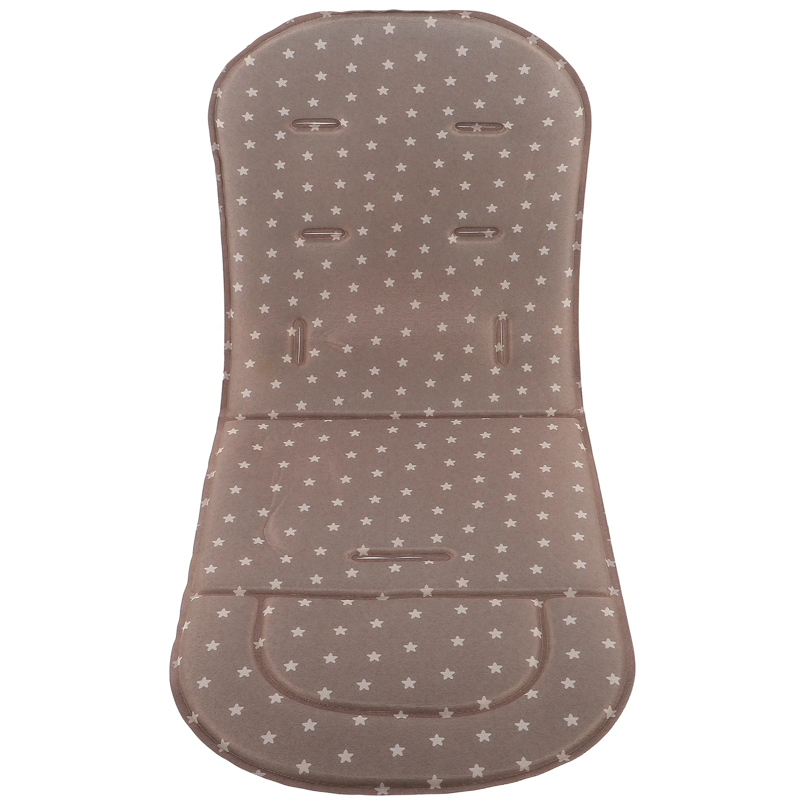 Almohadilla de algodón para cochecito de bebé, asiento de coche grueso Universal, cojín para silla de comedor para recién nacido de color caqui poco profundo, lavable y suave