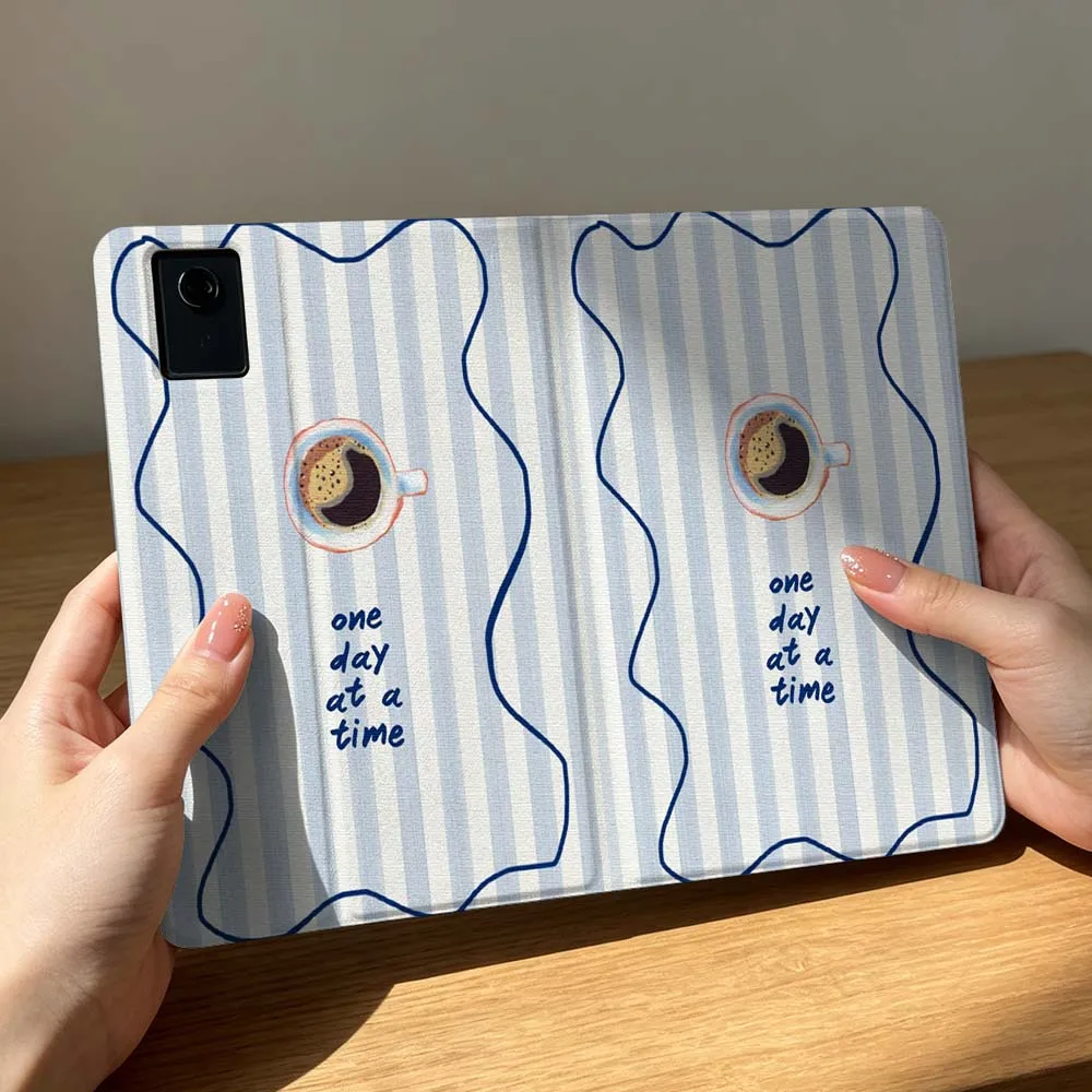 Coffee Time Pattern For Xiaomi Poco Redmi Pad 8 2 4 5 6 6S 7 7S SE Pro 14 11 11.2 12.1 12.5 Inch Tablet Case Fashion