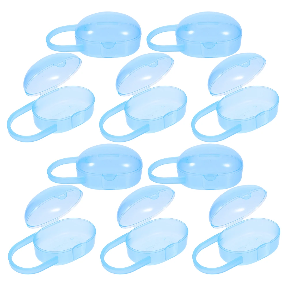 

10 шт., контейнер для хранения соски, портативный чехол для соски, безопасный механизм крепления для защиты сосков ребенка, чехол-пустышка