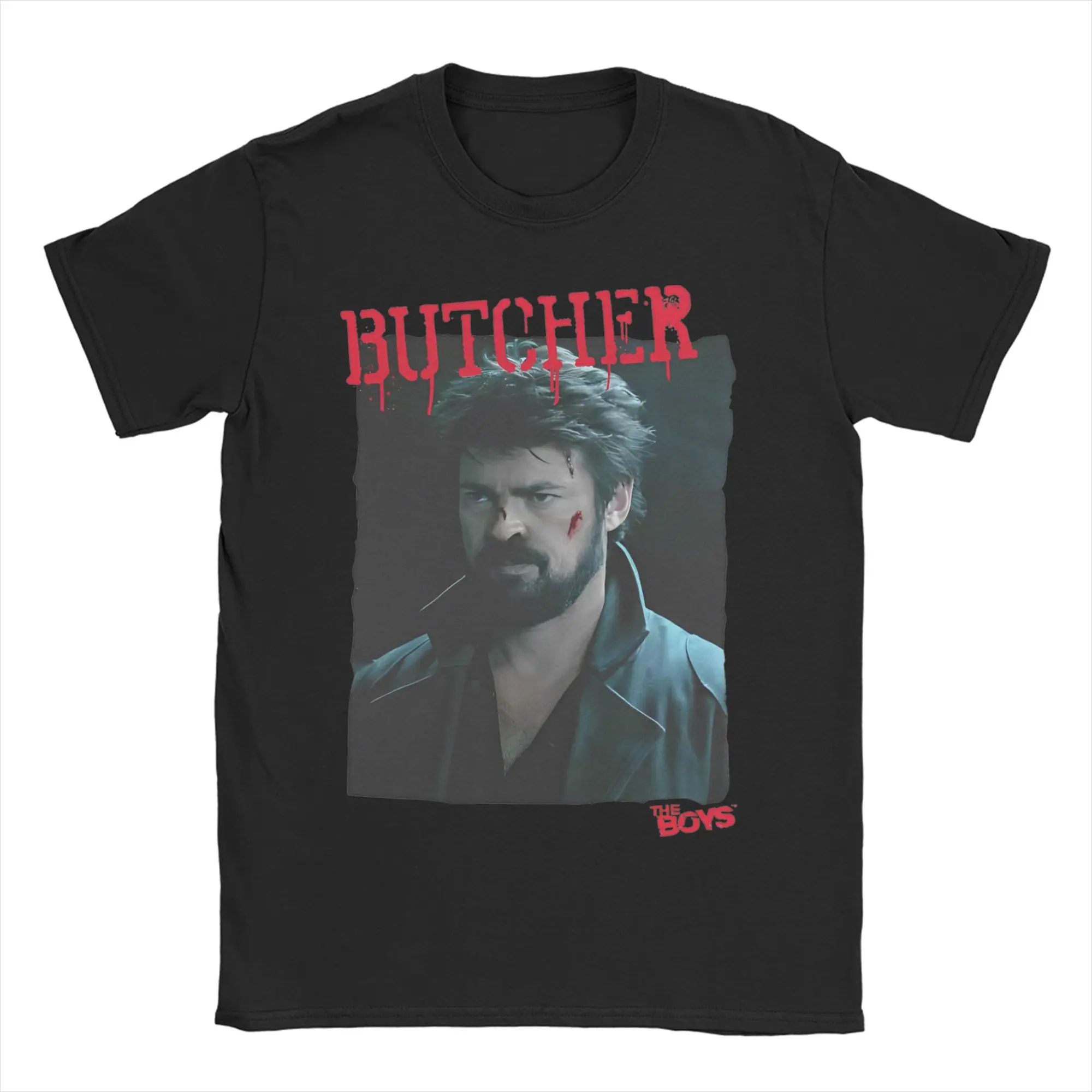 Butcher Vintage The Boys for Men Women T Shirts  Novelty Tees Short Sleeve O Neck T-Shirts Cotton Gift Clothing