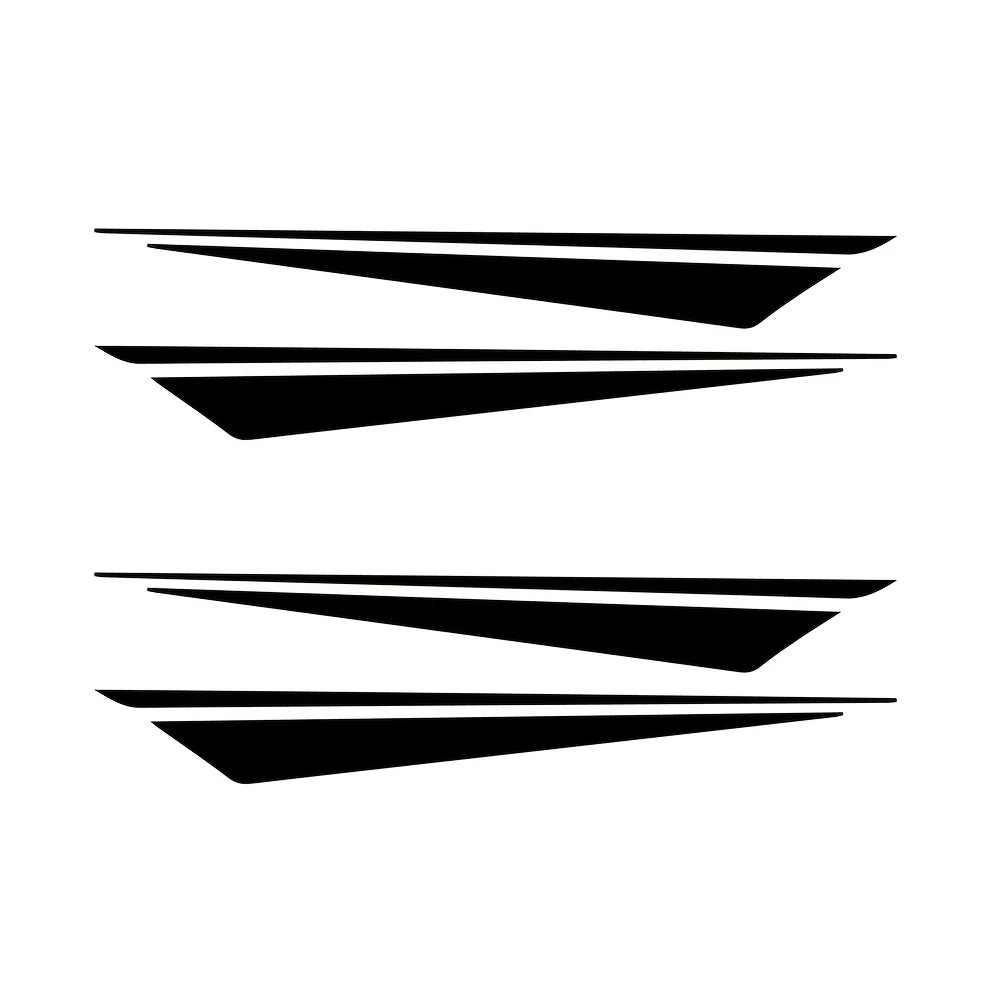 1 Set Multicolor Slanted Stripe Waterproof Decals For Car Rims Motorcycle Helmet Bike Decoration