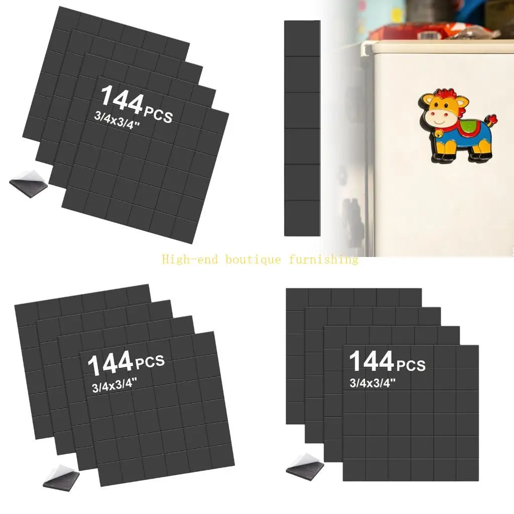 L9NB Multipurpose Stickers 144Pcs 2cm Squares With Strong Backing For Home Or School