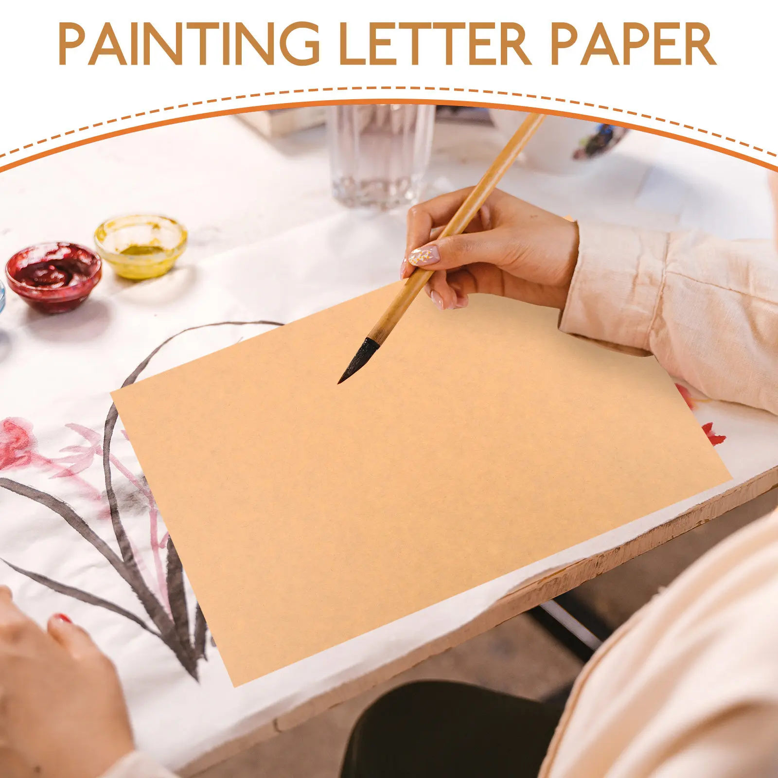20Pcs Vintage Style Writing Paper Thick Letter Paper Smooth for Notes Greeting Cards Scrapbook Stationery Stationery