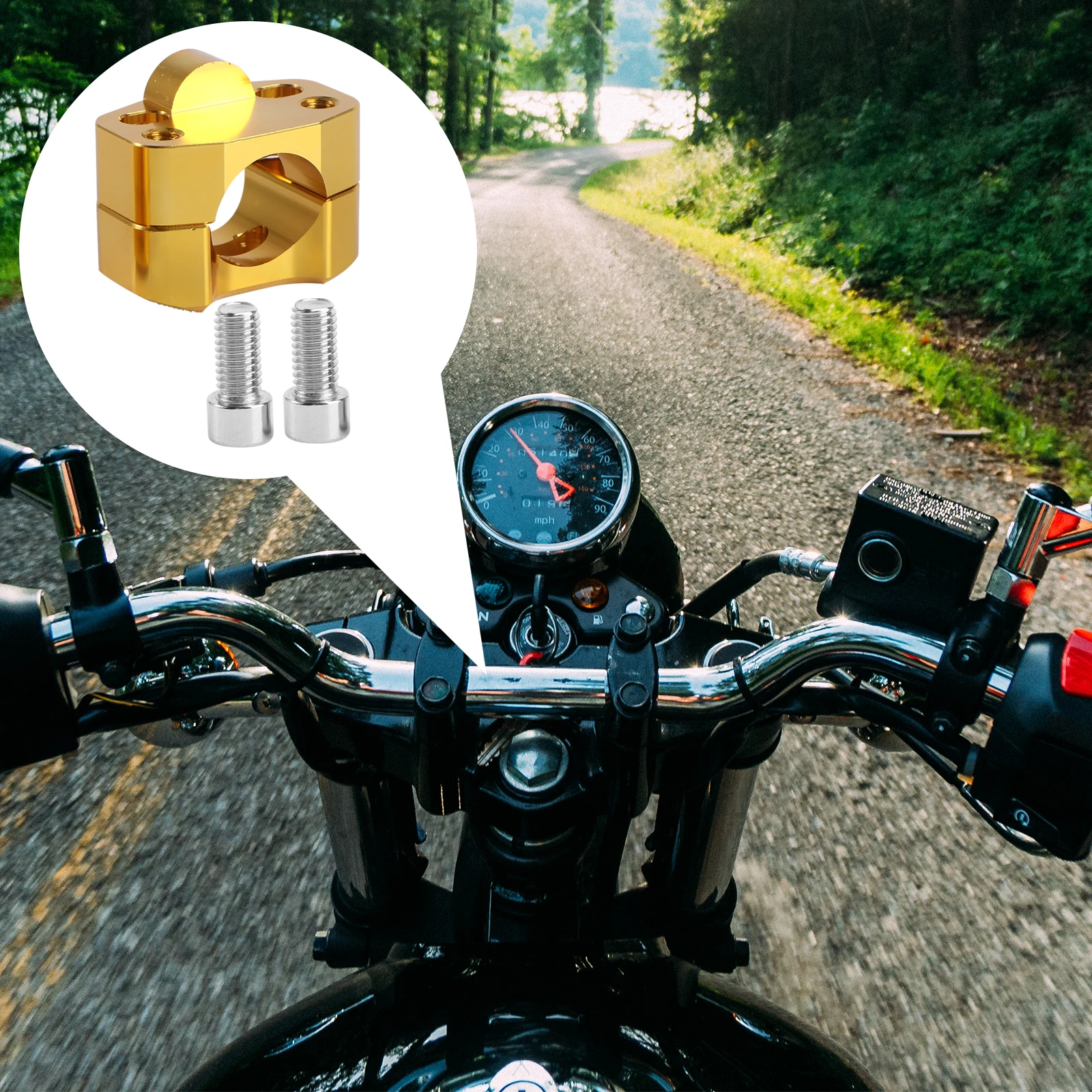 

7 8 inch to 1 1 8 inch HandleBar Mount Clamp Adapter 22mm to 28mm Conversion Easy Installation for Pit Bikes Dirt Bike ATV