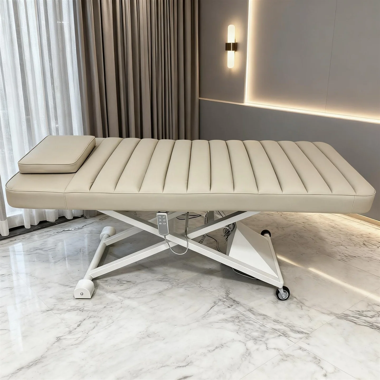 #￥forYicheng Beauty Custom Luxury Spa Bed Beauty Salon Center Equipment Luxury Lash Bed Curved for Eyelash CareS-shaped for Sale