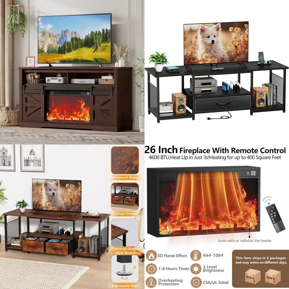 65+ Inch Tv Firepla… - image