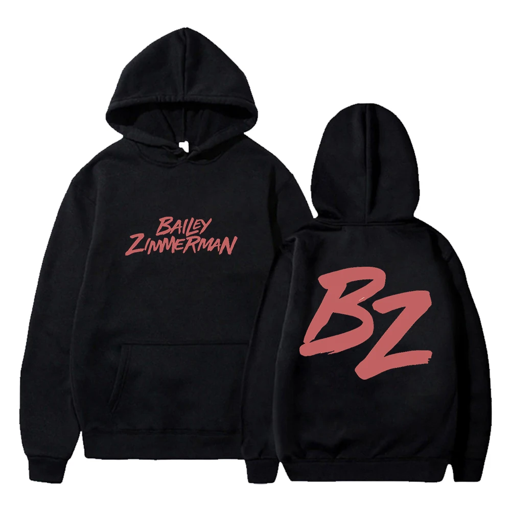 

Bailey Zimmerman Hoodie 2024 Tour Long Sleeve Streetwear Women Men Hooded Sweatshirt Hip Hop Clothes