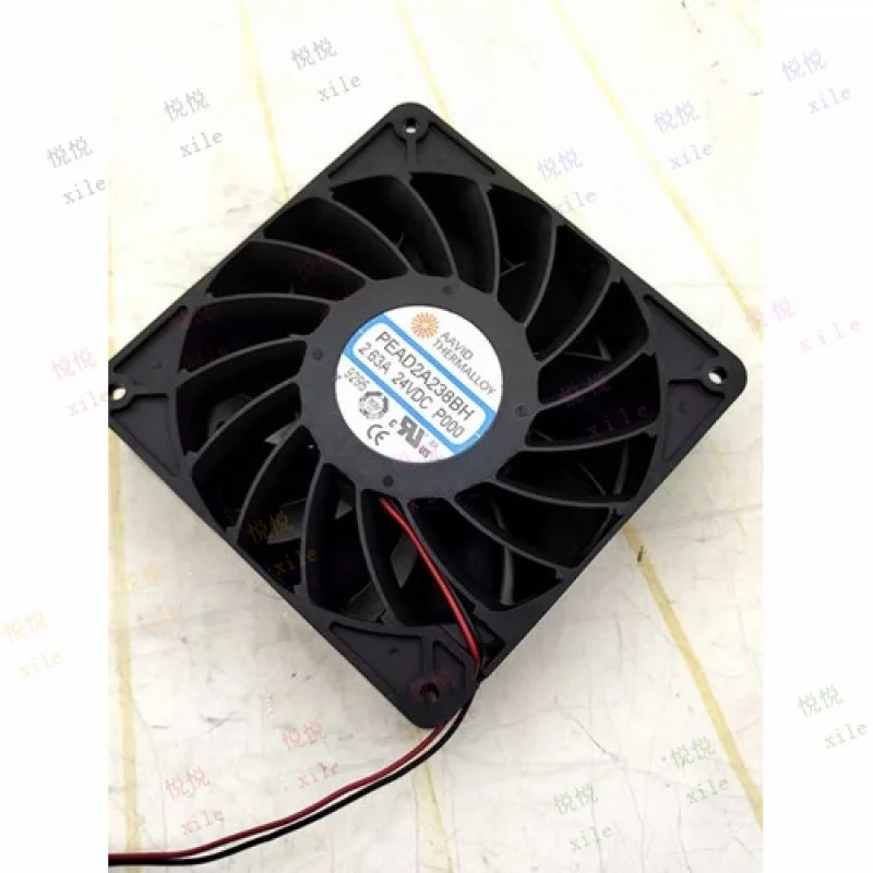 L+ for AAVID PEAD2A238BH DC24V 2.63A 12038 12CM 2-Wire Violent Dual Ball Cooling Fan