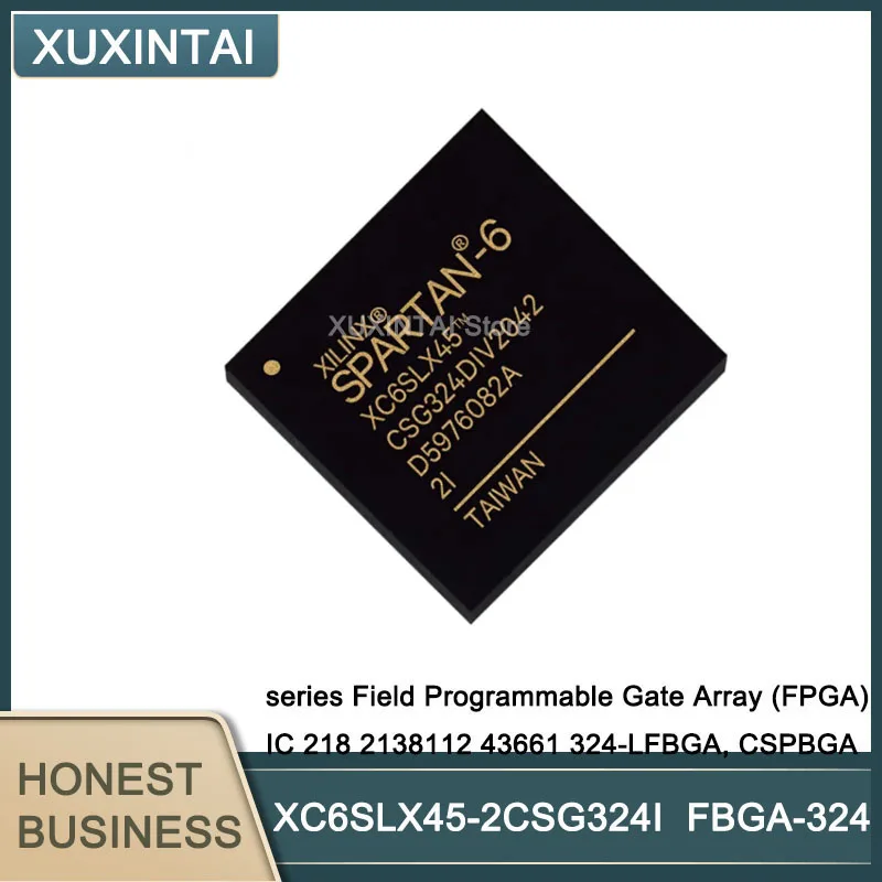 Piezas-puerta programable de campo Serie XC6SLX45, matriz (FPGA) IC 218, 2138112, 43661, 324-LFBGA, 1-5 XC6SLX45-2CSG324I, nuevo y Original