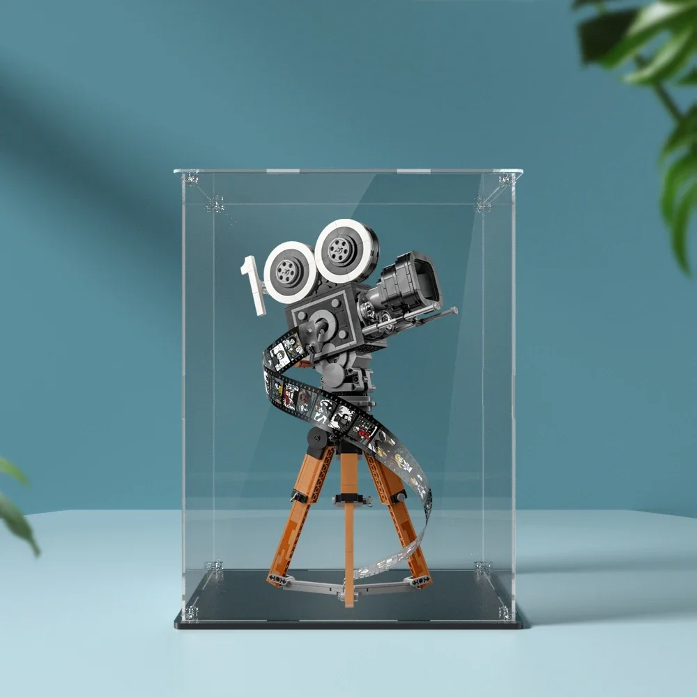 

JKWU Acrylic Display Box for Lego 43230 Tribute Camera Dustproof Clear Display Case (Toy Bricks Set not Included）
