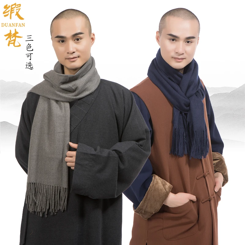 Monk Costume Monk Scarf Hat Men's and Women's Monk Monk Warm Scarf Autumn and Winter