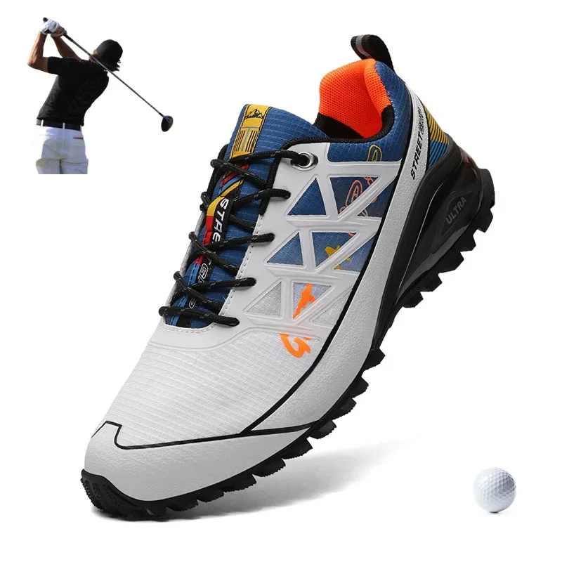 Autumn Winter Outdoor Golfing Shoes Comfortable Men\'s Sneaker Golf Training Big Size 40-48 Outdoor Walking Men Sport Turf Shoes