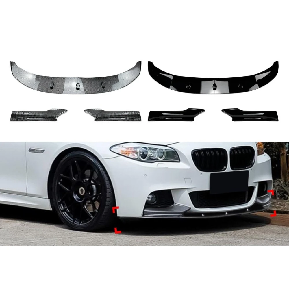 

For BMW 5 Series F10/F11 11-17 Front Lip/Front Splitter/Front Bumper Corner Spoiler Exterior Styling Upgrade Modification Part