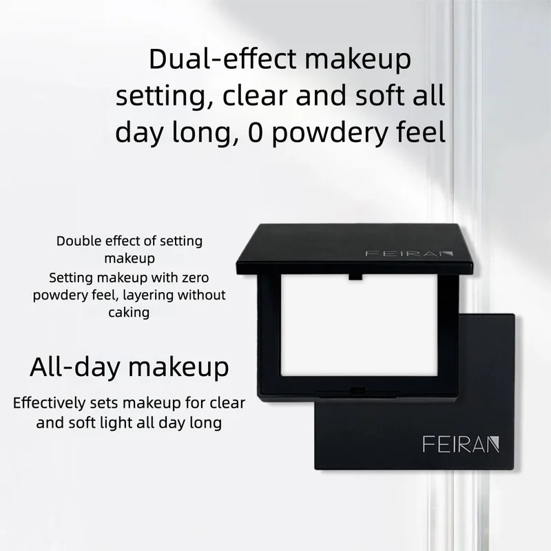 

The Feiran Oil-control Powder Compact Sets The Makeup, Brightens The Fine And Matte Finish