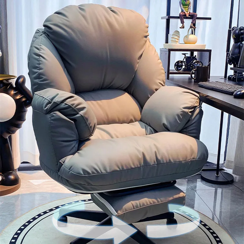 

Comfortable Gaming Chair Reclining Lounge Computer Desk Chair with Ergonomic Support Men Office Video Game Home Furniture