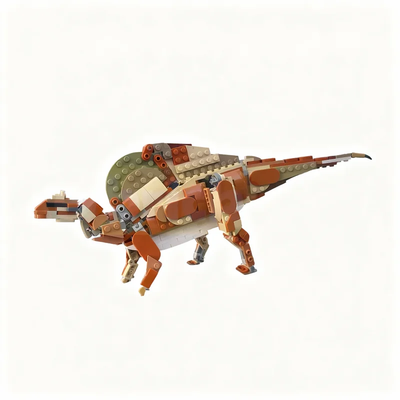 308 pièces MOC Creator 3 1 Ouranosurus Nigeriensis Modèle de blocs de construction Cadeaux de Noël Idée de jouet éducatif Briques pour enfants