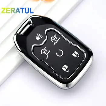 適用於雪佛蘭 Silverado、Suburban、Tahoe 和 GMC Yukon、Sierra、Acadia、Terrain 的 5/6 鍵汽車遙控鑰匙套 TPU 外殼 10 最佳銷售 2008年雪佛蘭Tahoe - №8