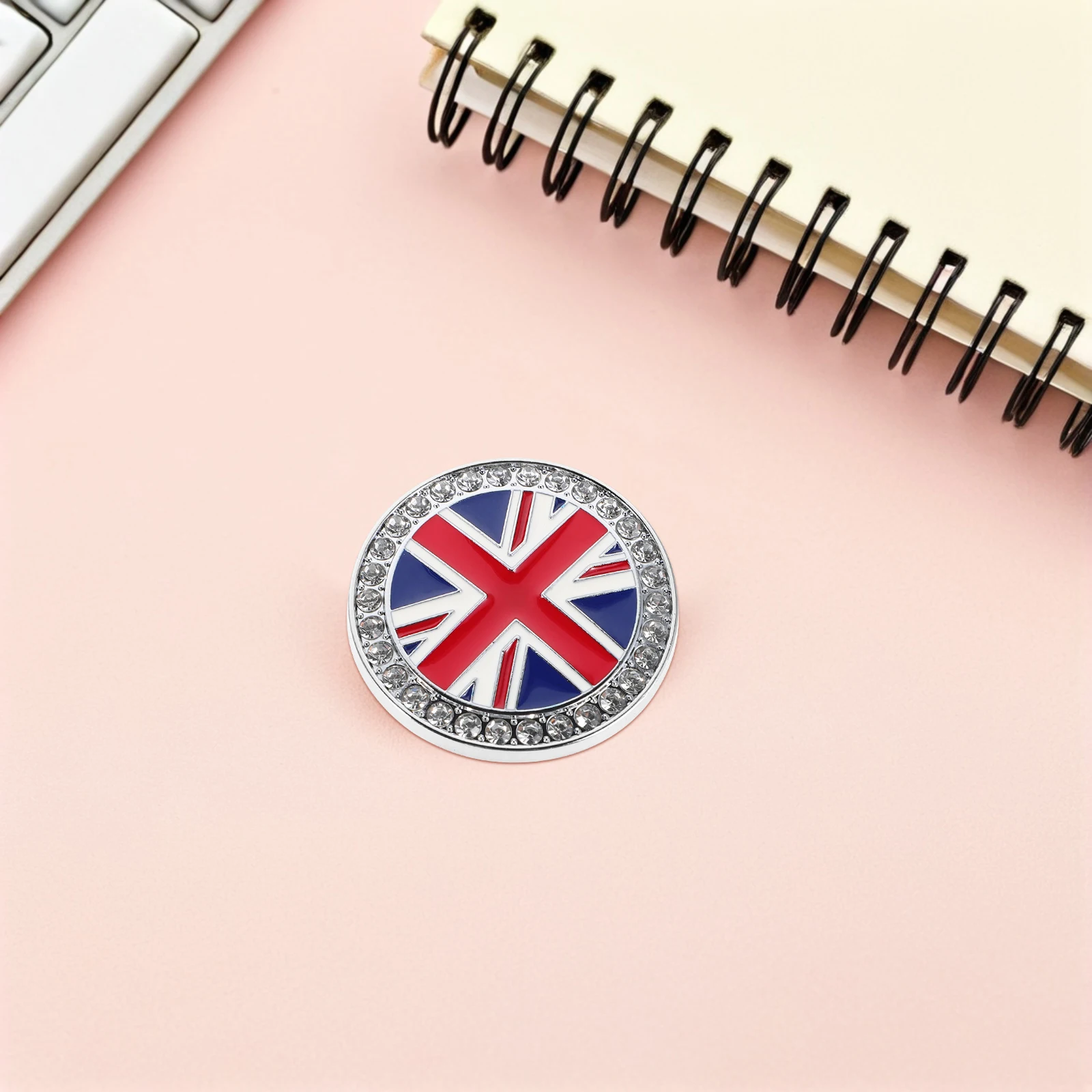 

British Flag Metal Sticker Rhinestone Uk Flag Auto Body Decals Badge Car Motorcycle Scratch Protection Car Accessories Stickers