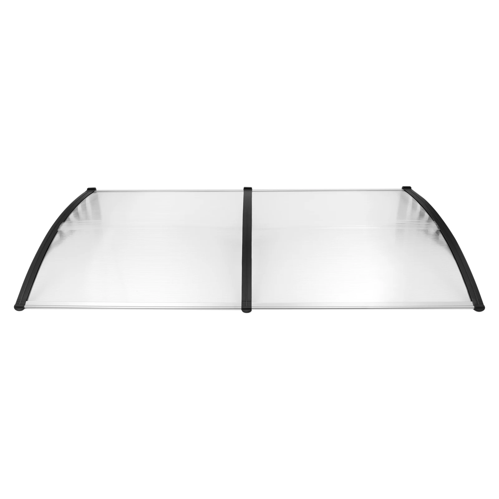 2026 Neu 90x200cm Wandmontierte Bogenförmige Überdachung aus Klarem Polycarbonat PC Moderne Design-Markise Wetterfester Sonnenschutz Regenschutz für Außenterrassen B1 Flammhemmend – Detail 16