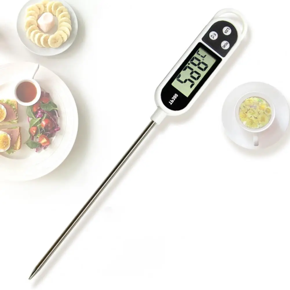 

Food Thermometer Stainless Steel Thermometer Multifunctional Food Thermometer for Cooking Milk Meat for Bread