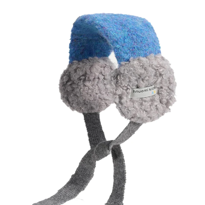 أزياء لطيف توالت أفخم غطاء للأذنين للنساء نمط الشتاء الجديد للحماية من البرد في الهواء الطلق سميكة غطاء للأذنين الدافئة مع الأشرطة