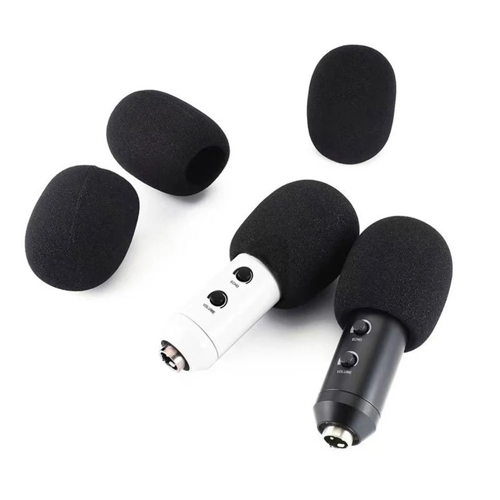 

12 Pcs Microphone Sponge Cover Windproof Breathable Thickened Universal Mic Covers for Indoor Outdoor Lavalier Windshield