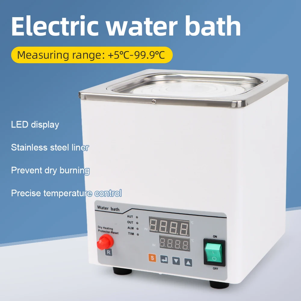 2/1 Hole Laboratory Water Bath Constant Temperature Digital Display Heater Lab Equipment Thermostat Tank 220V