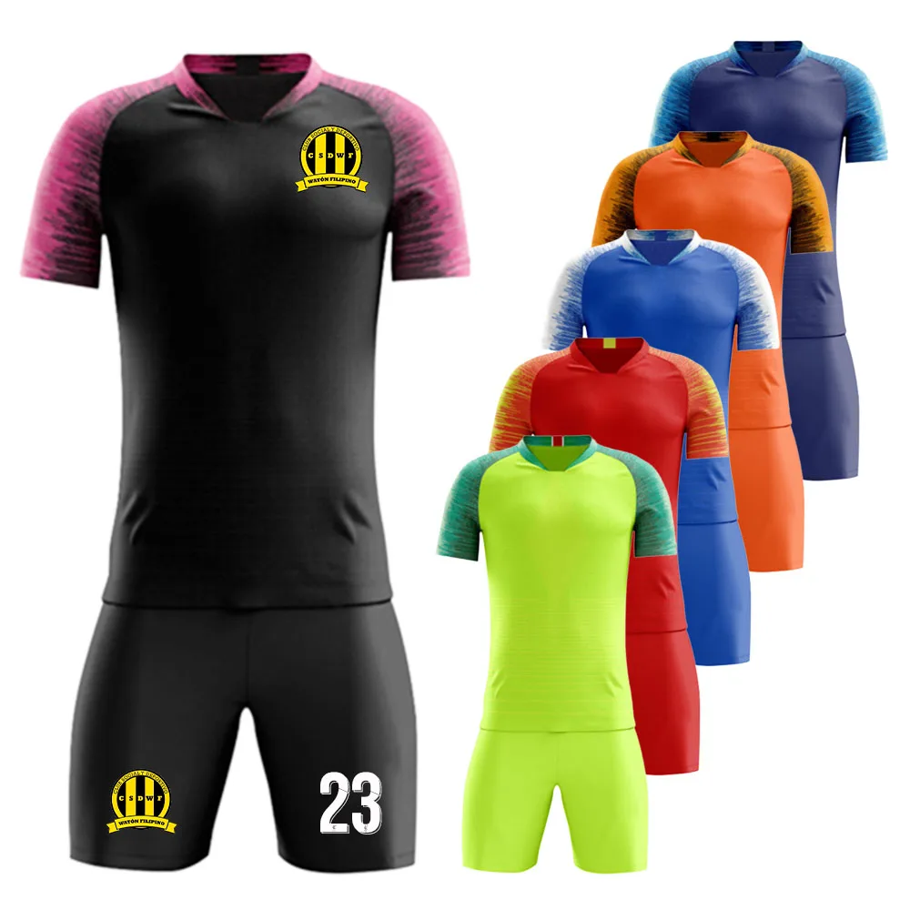 Children Soccer Jersey Set Custom Blank Boy Men Football Uniforms Suit 23/24 Summer Team Club College Match Training Clothes