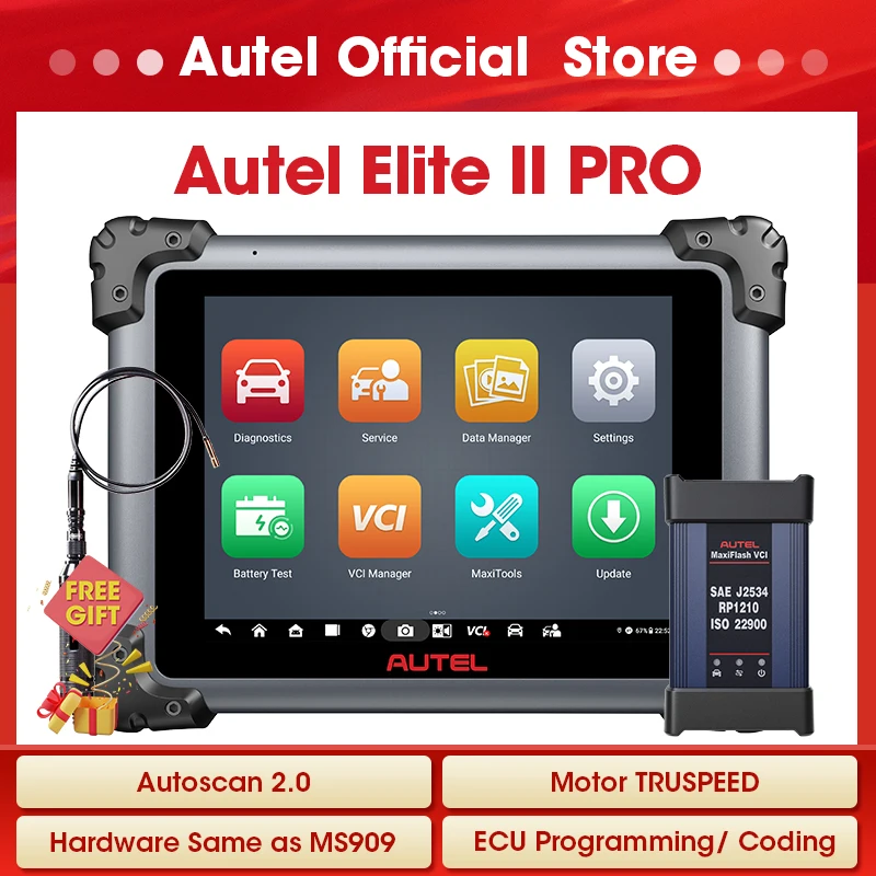 

Autel MaxiSys Elite II Pro Top Diagnostic Tools 2 Years Update Elite 2 PRO J2534 Programming Coding Auto Scanner Motor TruSpeed