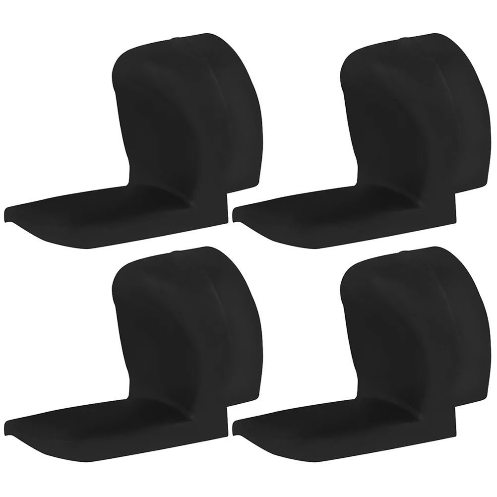 

4 Pcs Clarinet Round Color Long Handle Thumb Pad (black) *4pcs Finger Support Cover Accessory Rest Soft Cushion Instrument